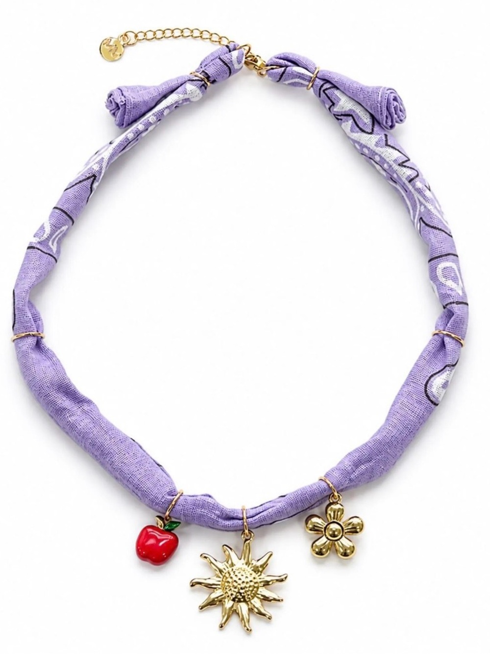 NEW✨ Mayamar Lavender Light Purple Scarf Charm Bandana Necklace